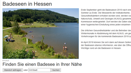 Badeseen in Hessen