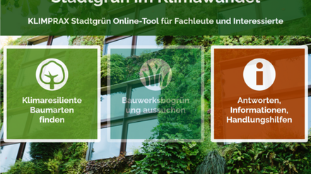 KLIMPRAX Stadtgrün Online-Tool